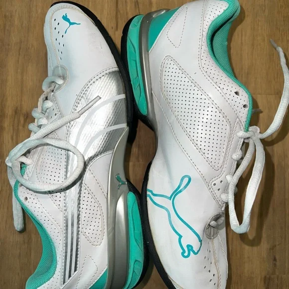 Puma Shoes Puma Womens Size Whitemint Green Poshmark